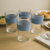 thumbnail of BERGNER - Set aus 3 Pfannen Ø16/Ø20/Ø24 cm aus gepresstem Aluminium, geeignet für Induktion Navy Red 4er-Set Gläser 0,5 L NOIA