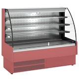 thumbnail of Open gekoelde wandkoeler rood, 3 legplanken 4 niveaus - 1300x730x1380 mm - 1670 W 230/1V - 24R13137 Eurast