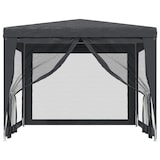 thumbnail of vidaXL Partytent met 4 mesh zijwanden 3x3 m HDPE antracietkleurig