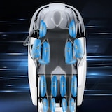 thumbnail of Luxus 4D Ganzkörper Massagesessel mit intelligenter SL-Schiene, Wärmetherapie, Bluetooth & Tiefenmassage Weiß L155xB76xH116cm /GH-G6Bai/
