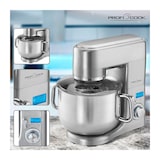 thumbnail of Batedeira Proficook KM 1096, taça inox, 1500W, 10L ou 7,5 kg, 8 velocidades, temporizador, vara inox, gancho, varas duplas