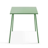 thumbnail of Tavolo quadrato e 4 poltrone in acciaio verde cactus - Oviala