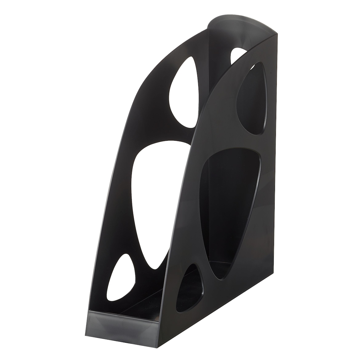 SIGMA Stehsammler, DIN A4, Rückenbreite 77 mm, schwarz, Kunststoff