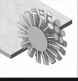 thumbnail of Scheibenbürste, Nylonborsten, 100 mm, 1 mm, 8 mm, 4500 U/ min