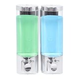 thumbnail of Dispensador jabón de pared blanco 2x400ml blanco ABS