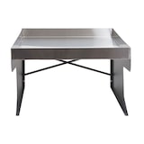 thumbnail of XL robotmaaiergarage met plantenbak HWC-G60, overkapping voor grasmaaier, metaal 47x70x100cm ~ roestvrij staal, antraciet