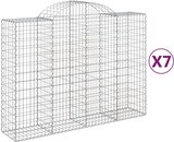 thumbnail of vidaXL Gabionen mit Hochbogen 7 Stk. 200x50x140/160cm Verzinktes Eisen