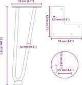 thumbnail of Helloshop26 - Set mit 4 modernen Haarnadelbeinen für Couchtische 30 cm hoch aus naturbelassenem Stahl 02_0056718