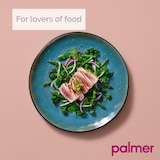 thumbnail of Palmer Bord diep Lotus 21 cm Turquoise Zwart Stoneware 2 stuks