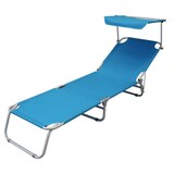 thumbnail of Lettino brandina pieghevole da spiaggia in alluminio con tettuccio Hector