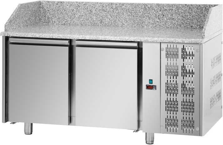 Tecnodom Pizzatheke 2 Türen: 80cm tief Granitplatte