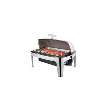 Calentador de alimentos eléctrico en acero inoxidable 72x52x45 cm H con tapa 8,5 Lt Rolltop