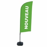 thumbnail of Showdown Displays Beachflag Alu Wind Komplett-Set Neu Grün Französisch