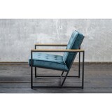 thumbnail of KAWOLA Sessel ARLY Polstersessel Bezug Velvet petrol