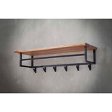 thumbnail of KAWOLA perchero NEREA perchero de metal acacia 6 ganchos negro