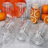 thumbnail of 6x NORMA Vorratsglas 1,5L aus Glas mit Bügelverschluss luftdicht Einmachgläser