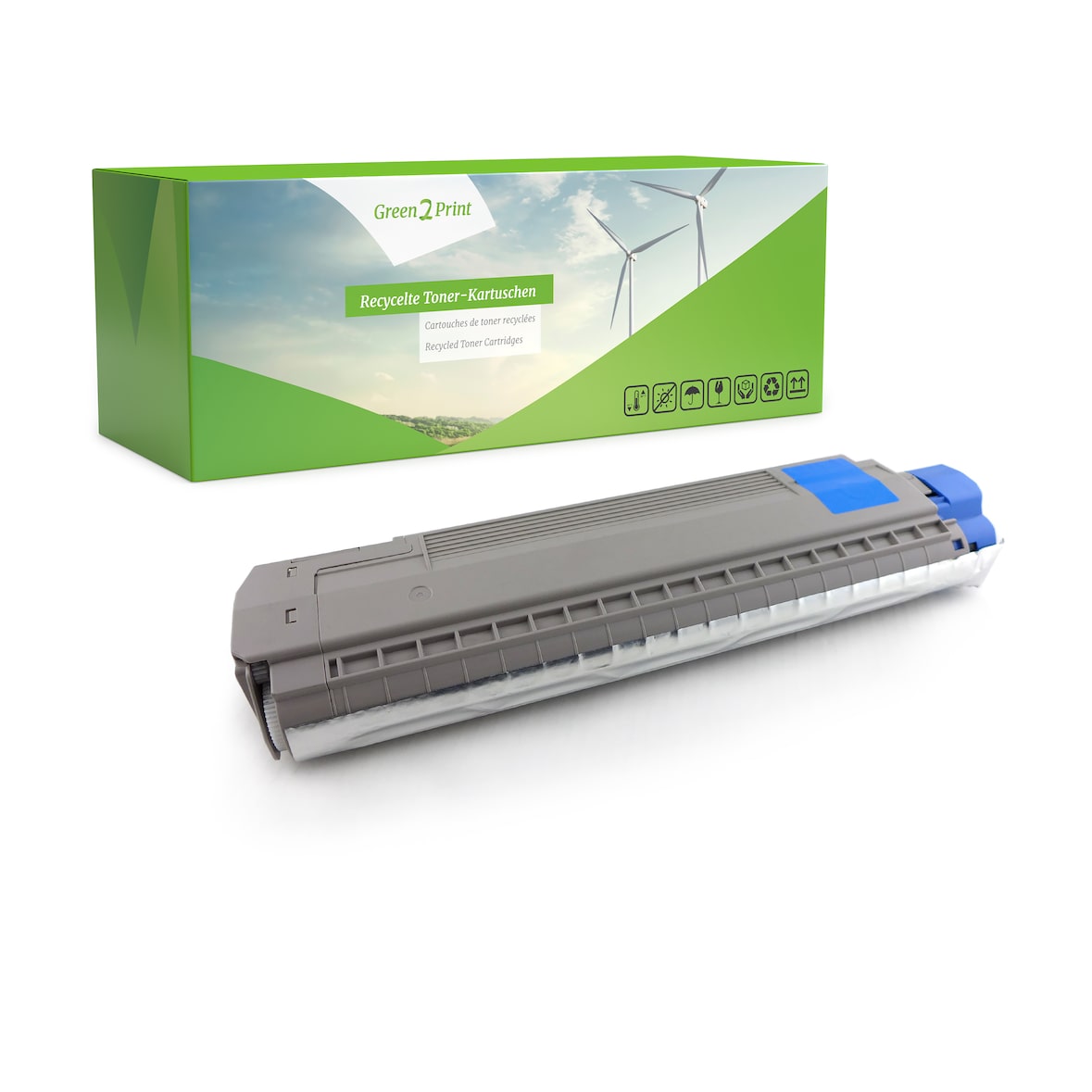 Green2Print Toner cyan ersetzt OKI 44059255 passend für OKI MC861+, MC861CDTN, MC861CDXN, MC861DN, MC861