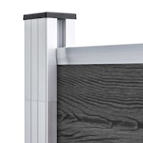 thumbnail of vidaXL Zaunelement Set WPC 1218x186 cm Schwarz