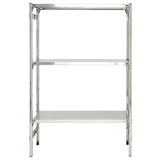 SCAFFALATURA a piani ad incastro in acciaio inox cm. 110x30x150h