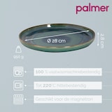 thumbnail of Palmer Bord Miami 28 cm Groen Stoneware 2 stuks