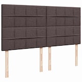 thumbnail of vidaXL Boxspringbett mit Matratze Dunkelbraun 200x200 cm Stoff