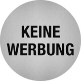 thumbnail of Aufkleber - Piktogramm Keine Werbung, Edelstahl, selbstklebend, Ø 50 mm
