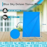 thumbnail of Seidenpapier Himmelblau Deluxe 50x75 cm – 100-Blatt-Packung für zarte Geschenke, Dekoration, Events und elegantes Basteln