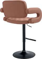 thumbnail of CHEFGASTRO Barhocker CAPE TOWN Schwarz HxBxT 103x62x55cm Kunstleder Cognac Barstuhl
