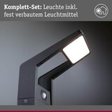 thumbnail of Paulmann Borne lumineuse LED Juntea Détecteur de mouvement crépusculaire (IR)  IP44  585mm 3000K 11W 900lm 230V  Anthracite  Aluminium 94860
