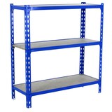 thumbnail of SimonRack Schwerlastregal 900x900x400 mm, 3 Ebenen, Holzböden, 150 kg Tragkraft pro Ebene, Blau - Maderclick