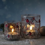 thumbnail of Teelichthalter GIMPEL Windlicht Bruchglasoptik H: 10cm D: 9cm