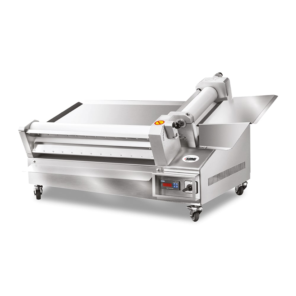 GMG - Teigausrollmaschinen Ø 55cm für runde und eckige Pizzen - Teigstärke einstellbar - Teiggewicht variabel 80-2000gr