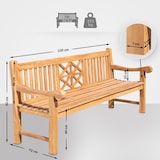 thumbnail of Teakbank Florida teak/220 cm