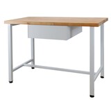 thumbnail of PROREGAL Werkbank Rhino mit Einzelschublade | HxBxT 84x120x60cm | Traglast 300kg | Lichtgrau/Lichtblau