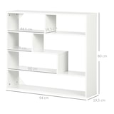 thumbnail of HOMCOM Estante de Parede de 4 Níveis com 7 Compartimentos Abertos para Sala de Estar Escritório Estilo Moderno 94x19,5x80cm Branco