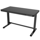 thumbnail of Elektrisch verstelbaar bureau / thuiswerkplek - Zwart glas - 120x60 cm