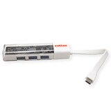 thumbnail of ROLINE Mobile USB 3.2 Gen 1 Hub, 4 porte, cavo di collegamento tipo A+C