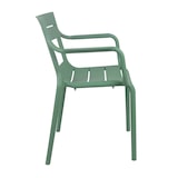 thumbnail of Fauteuil vert sauge de terrasse en plastique