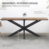 thumbnail of Tischbeine X-Design 78x71x150 cm schwarz aus Metall von
