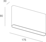 thumbnail of FORLIGHT Slim - Aplique Exterior LED IP54 Minimalista con Luz Cálida 3000K. Color Negro