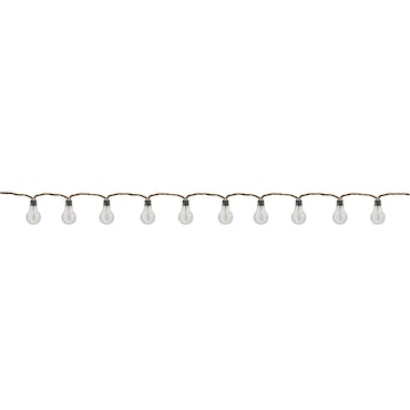 Lumisky Guirnalda de luces de fantasía con 10 LED, 7,5 m Soga Beige