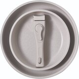 thumbnail of BERGNER - 10-teiliges Kochgeschirr-Set aus Aluminiumguss mit Antihaftbeschichtung, abnehmbarem Griff und dunkelgrauer Baumwollschürze 75x80 cm
