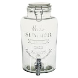 thumbnail of Getränkespender mit Zapfhahn und Ständer aus Glas 3 L Wasserspender Saftspender