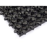 thumbnail of Baldosa WPC Ródano, aspecto madera balcón/terraza, 11x c/u 30x30cm = 1m2 ~ base, gris compensado