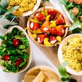 thumbnail of BIOZOYG 100 Stück Einwegteller Ø 18cm Palmblatt-Teller, rund, biologisch abbaubar, umweltfreundlich, kompostierbar, wiederverwertbar, Wegwerfteller