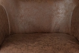 thumbnail of Esszimmer Drehstuhl, Kunstlederbezug Wildlederoptik Braun Metallgestell PITT