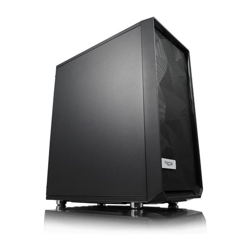 Fractal Design Boitier Pc Meshify C - Solid Side Panel - Noir - Format Atx Fd-ca-mesh-c-bko