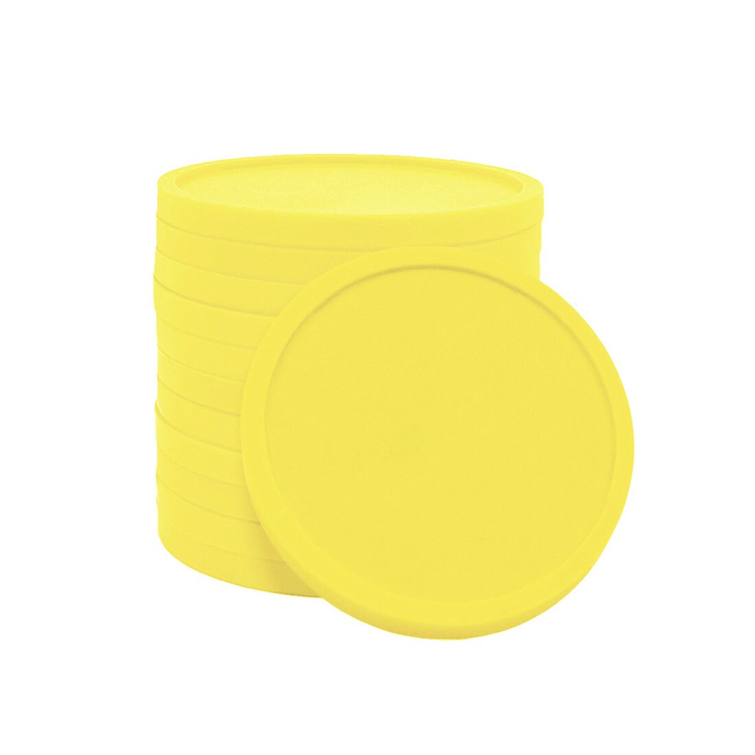 CombiCraft  Kunststoff Wertmarken Gelb 26mm im €2,- Format - Verpackt pro 100 Stück