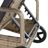 thumbnail of tectake Wicker ligbed met wielen - natuur/donkergrijs - 404589