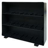 thumbnail of Teebeutelhalter HWC-M10, Teebox Aufbewahrungsbox, Teeaufbewahrung, 12 herausnehmbare Fächer, 30x33x8cm schwarz